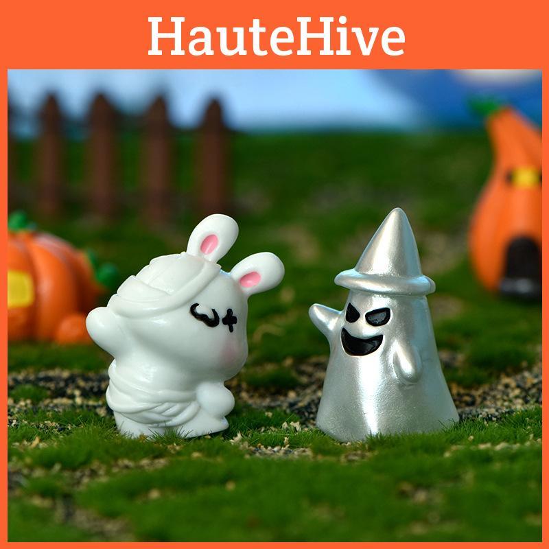 Transparent Ghost Pumpkin Resin Miniatures Halloween Diy Crystal Ball Accessories