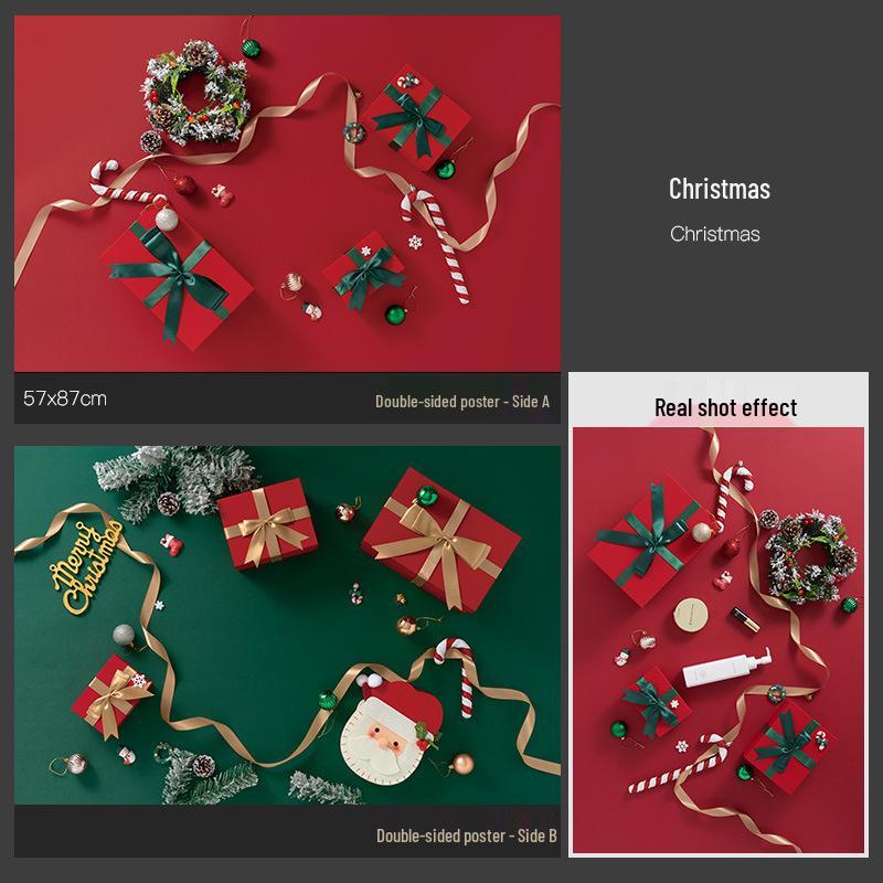 3D Double-Sided Tree Shadow Background Paper for Photography: Minimalist Prop for Cosmetics, Food, and Jewelry Still Life