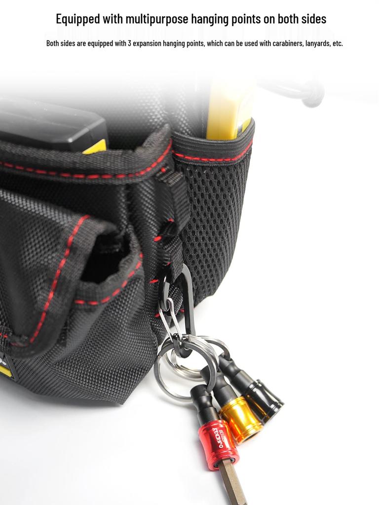Nakioo Quick-Release Rotating Electrician Waist Tool Bag with Chain Buckle
