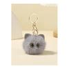 [Coyoohouse] Fluffy Plush Keychain Cat Fluffy Cute Bear Design with Strap Backpack/Bag Accessory Perfect Christmas/Children's Day Gift Fashion Key