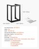 15U Wall Mount Server Rack, 68.04 kg Max Load Capacity, Open Frame Network Rack with 180 Degrees Gate Swing Door, Carbon Steel, Ideal for IT Network