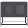 Szafka Rtv, Czarna, 68X39X60,5 Cm, Stal Walcowana Na Zimno