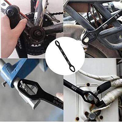 Chave Multifuncional Autoapertante de Ponta Dupla 5/16”-1/2”, 9/16”-7/8” Aço Cromo-Vanádio Ferramenta de Reparo