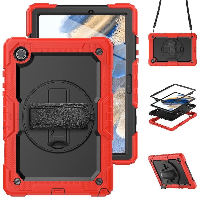 Rotating Stand Case With Wrist Strap IPad Air 11 Inch A16 Shockproof Silicone Cover Kickstand Anti-Slip Scratch