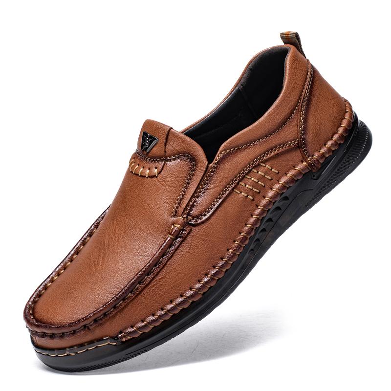 38-47 Outdoor Leather Shoes Mens Car Driving Shoes Leather Large Size Ankle Boots Casual Shoes