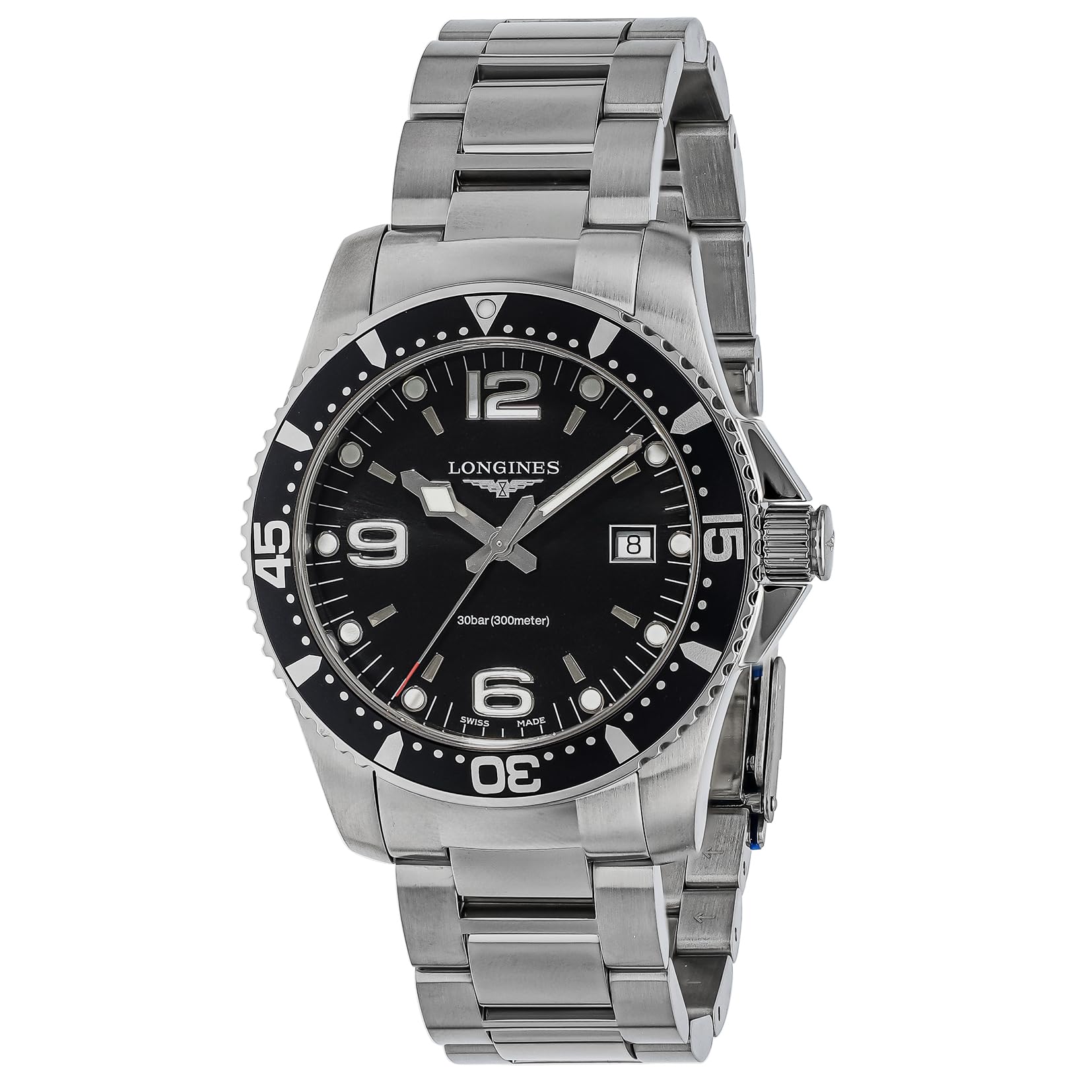 

Повсякденний годинник Hydro Conquest Сріблястий [Longines] L3.730.4.56.6 Чоловічий [Товар] чорний