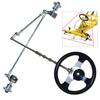 Go Kart Front Axle Kit Go Kart Steering Set Tie Rod Wheels Trike Kit Drift Trike Axle For DIY Go Kart ATV
