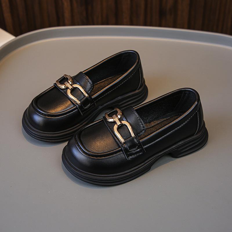Girls' Spring 2026 British-Style Leather Shoes - Versatile, Soft Sole, Casual Korean Fashion