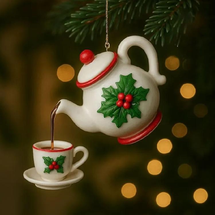 Christmas Tree Acrylic Hanging Ornament Shatterproof Holiday Tree Decoration Elegant Carving Texture For Mantels Window