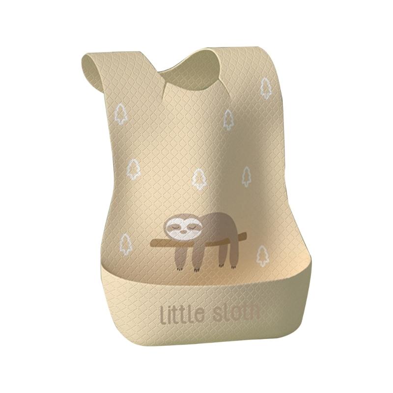 

20 шт./лот Одноразовые слюнявчики для младенцев Слюнявчики с принтом мультяшных животных и карманом Детское высокоабсорбирующее полотенце для слюны 1 жёлтый