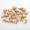 New 1/2 BSP Pneumatic Plumbing Connector Tee Type Male/Female Thread Brass Pipe Fitting Copper Fittings