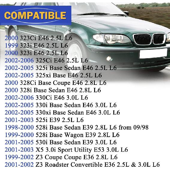 PCV Crankcase Vent Valve & Breather Hose Kit 5PCS for BMW E46 E39 E60 320i 323i 325 325i 325ci 328i 330i 330ci 330xi 525i 528i 11617501566