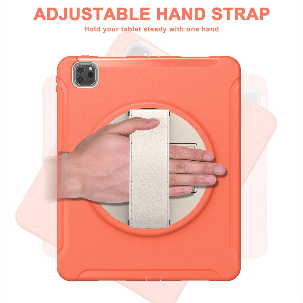 iPad Air5 (2022) Protective Case with 360° Rotating Stand for Hands-Free Use