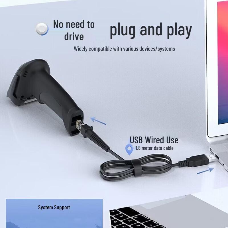 SMVP Wireless & Wired Barcode Scanner