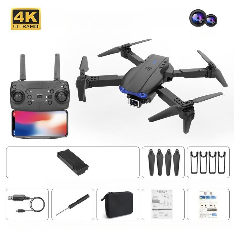 E99 Pro Mini Drone 4K HD Dual Camera Foldable RC Helicopter Gravity Sensor Quadcopter Toy for Beginners