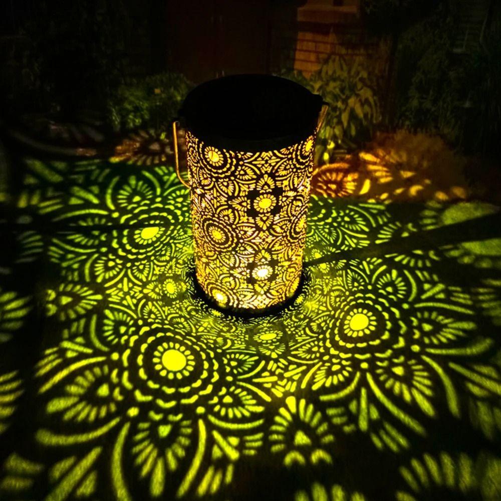 Portable Hanging  Solar Lanterns Butterfly/Flower Wind Chime Hanging Lamp  Courtyard Landscape