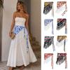 Embroidery Triangle Waistband Exquisite Dance Hip Scarf Floral Triangular Belt  Dress Jeans Decor