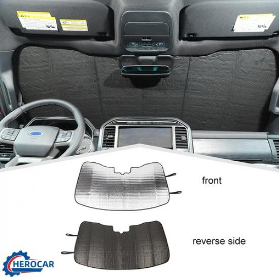 Windshield Sunshade Sun Heat Protection Front Glass Sun Visor UV For Ford F-150