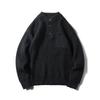 Japanese Retro Henry Collar Sweater for Men, Winter Half-High Collar Thick Knit, Export Quality, Casual Knitwear Jacket