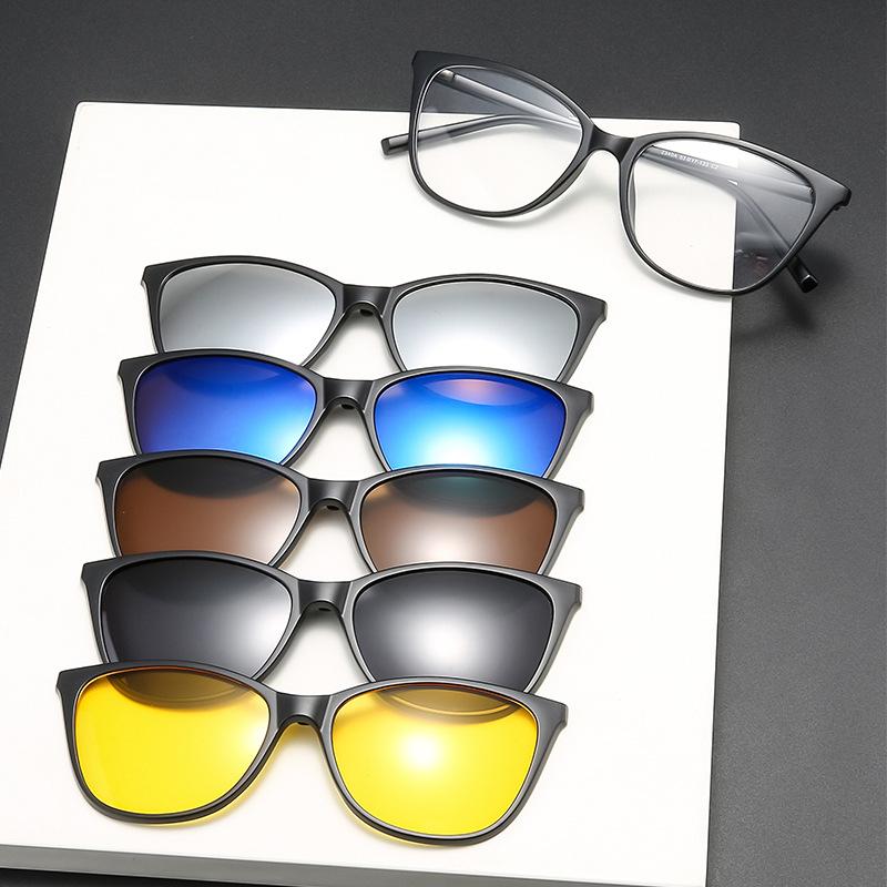 

Набор очков, солнцезащитные очки, женские поляризованные солнцезащитные очки, магнитные солнцезащитные очки 2340 PC material rack