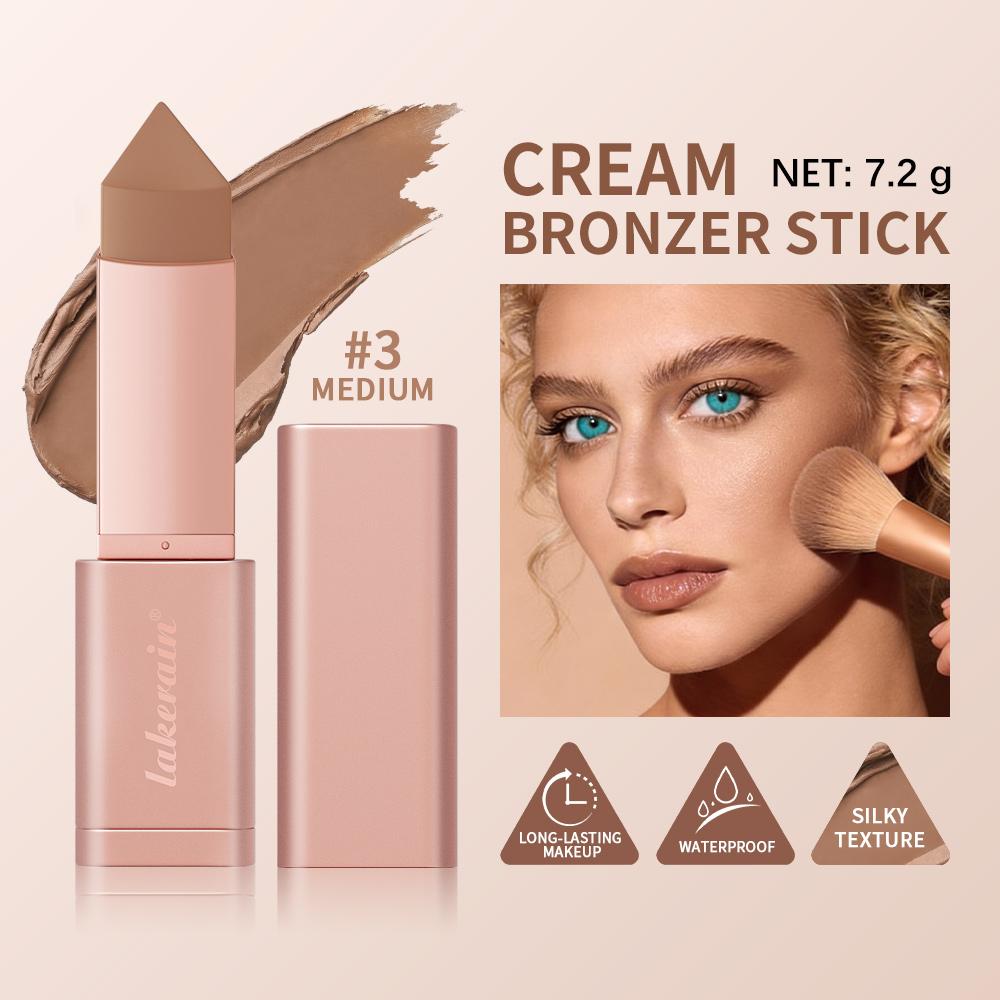 Xiaomi Cream Bronzer Stick and Contour Stick Bronzing Contouring Instant Highlights Dark Circles Face Contour Facial Foundation Makeup