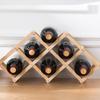 Red Wine Rack Wooden Display Rack Living Room Wine Cabinet Display Wine Retro Creative Wine Rack Storage Rack Wine Rack