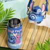600ml Tazza Termica Cartone Animato Disney Stitch Grande Capacità Disney Carino Stitch Acciaio Inossidabile Borraccia Termica Con Cannuccia