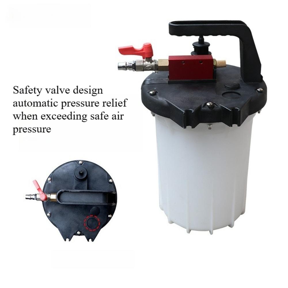 Multi-Functional Brake Fluid Change Tool - Vacuum Extractor Pot for Brake/Clutch Bleeding & Power Steering Oil Suction