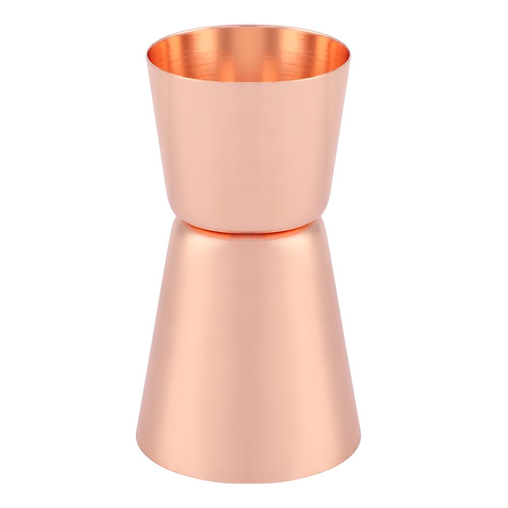 15 30ml Jigger Double Sided Liquor Cocktail Wine Measuring Cup Drink Bar Tool (Rose Red)