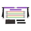 Pilates Bar Kit with Resistance Bands Men Women Multifunctinal Workout 15 20 25lb Violet
