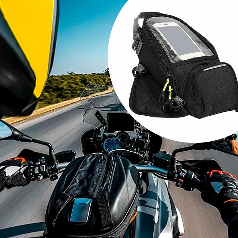32x18x13cm Bolsa Magnética Universal para Depósito de Combustible de Motocicleta Bolsa de Navegación para Teléfono Móvil Paquete Pequeño Multifuncional para Depósito de Aceite