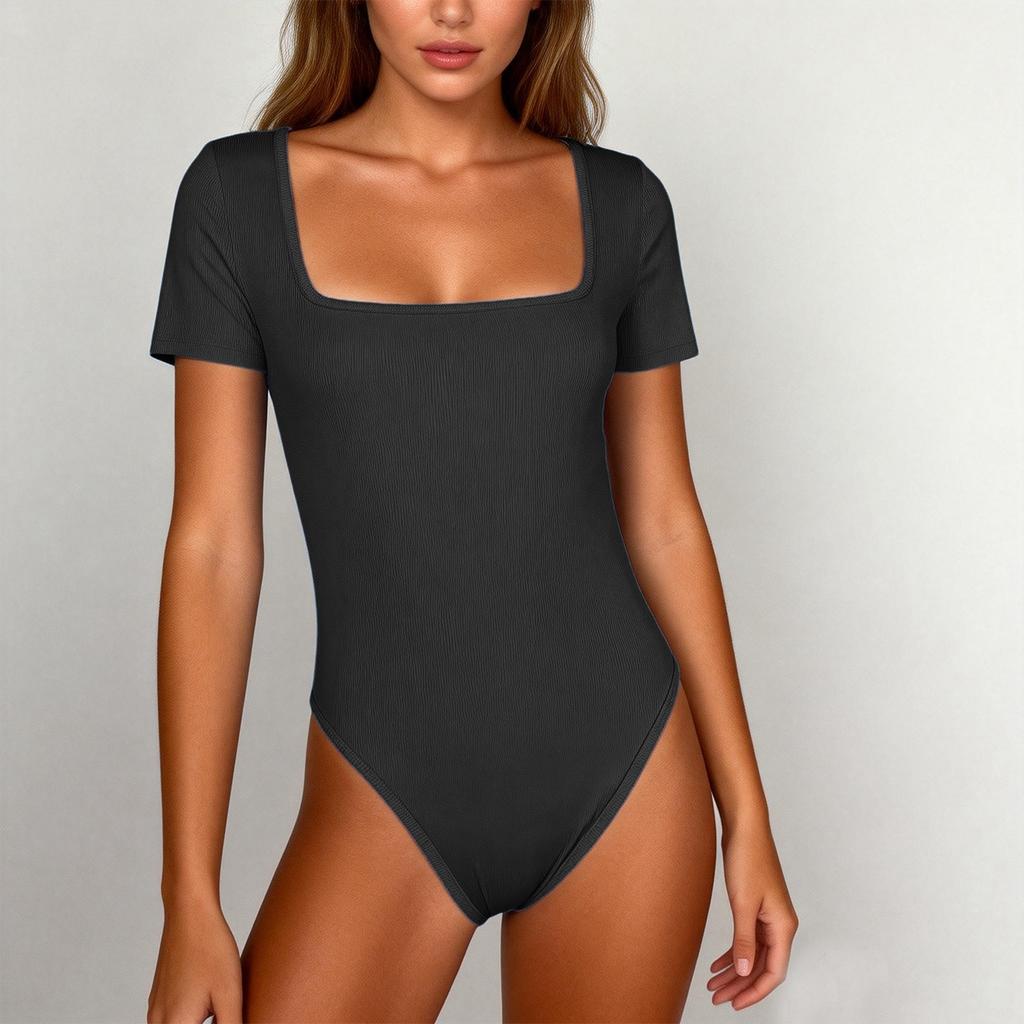 Combinaison athlétique de compression d'été à manches courtes pour femme