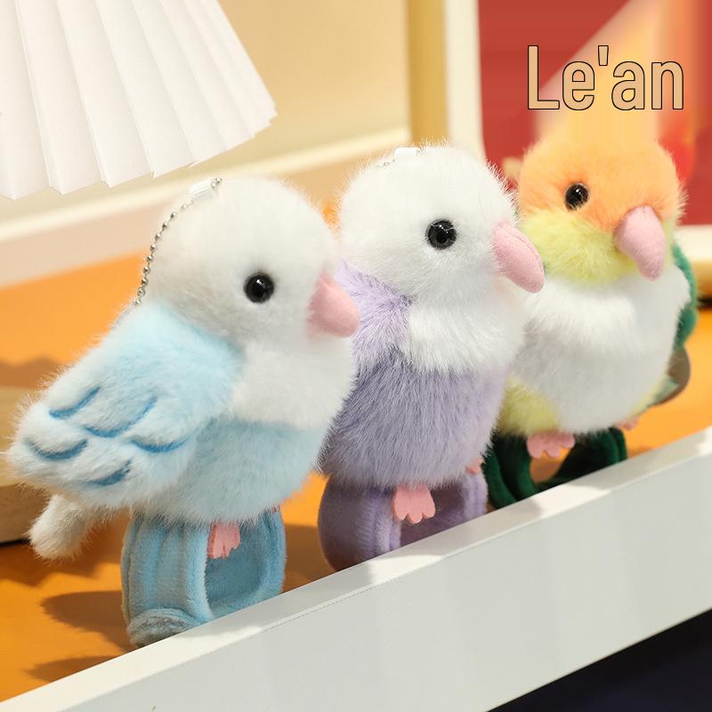 Popular Plush Parrot Bird Slap Bracelet & Pendant Doll