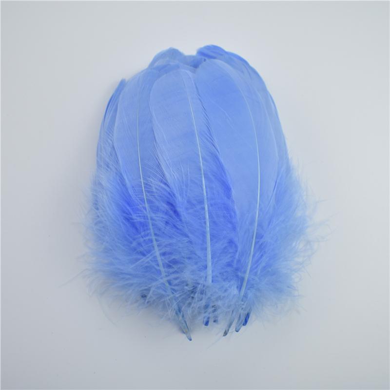 

20 шт. Цветные гусиные перья 5-7 дюймов/12-18 см Лебяжьи перья Аксессуары для рукоделия Свадебный декор Сделай сам Ремесло Карнавальная вечеринка Украшение небесно-голубой