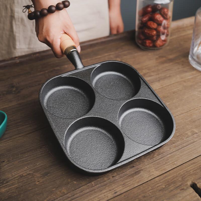Cast Iron 4-Hole Egg Frying Pan
