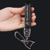 GLC GLB 1Pcs Car Metal Key Chain Gift Leather Emblem Key Ring For Mercedes Benz AMG W203 W206 W220 W205 W211 W212 W201 W210 W10
