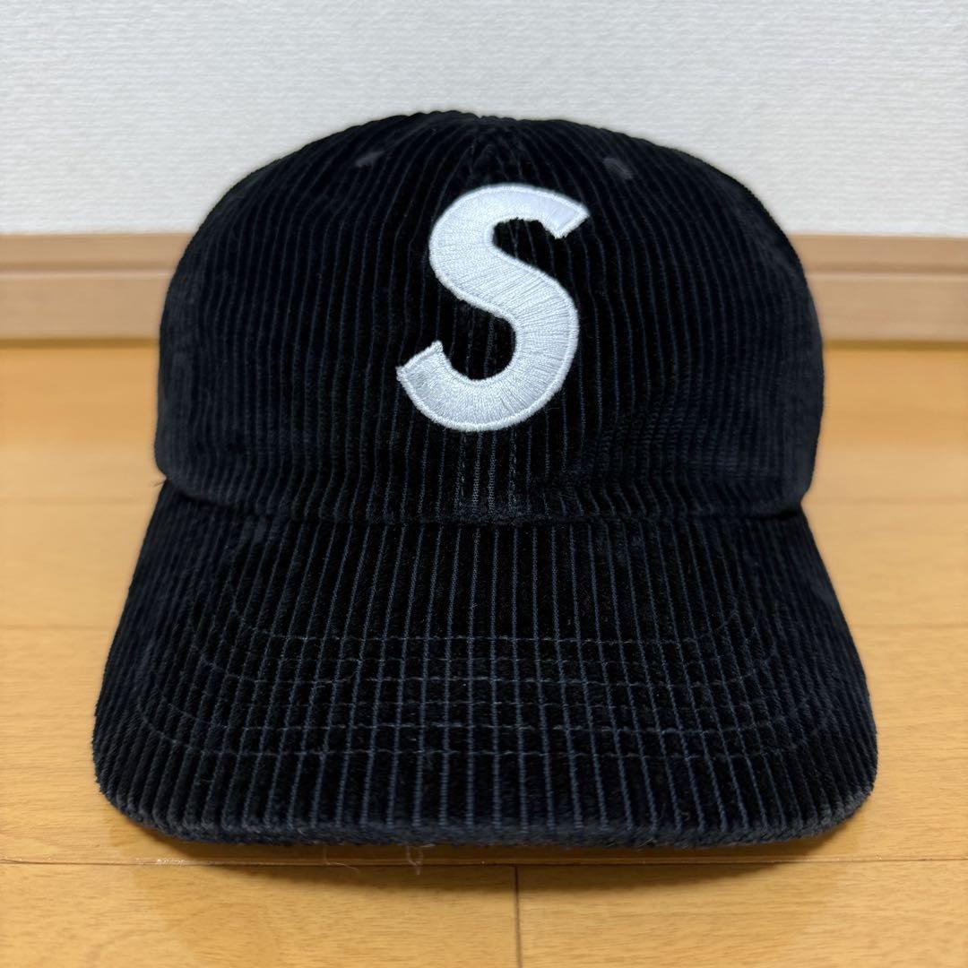 

[USED] Supreme Corduroy S Logo 6-Panel Black 23aw