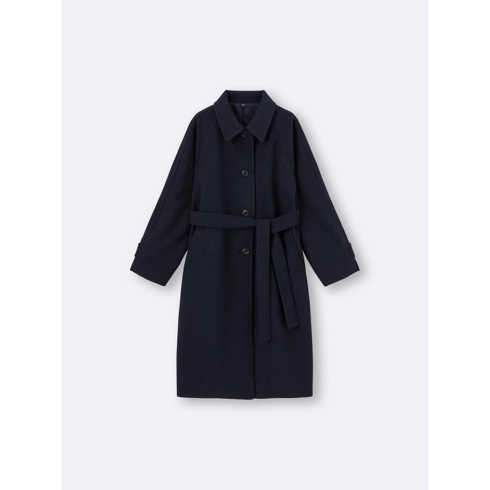GU by Uniqlo Cozy Melton Balmacaan Coat  Standard Length 108.0 115.0cm 