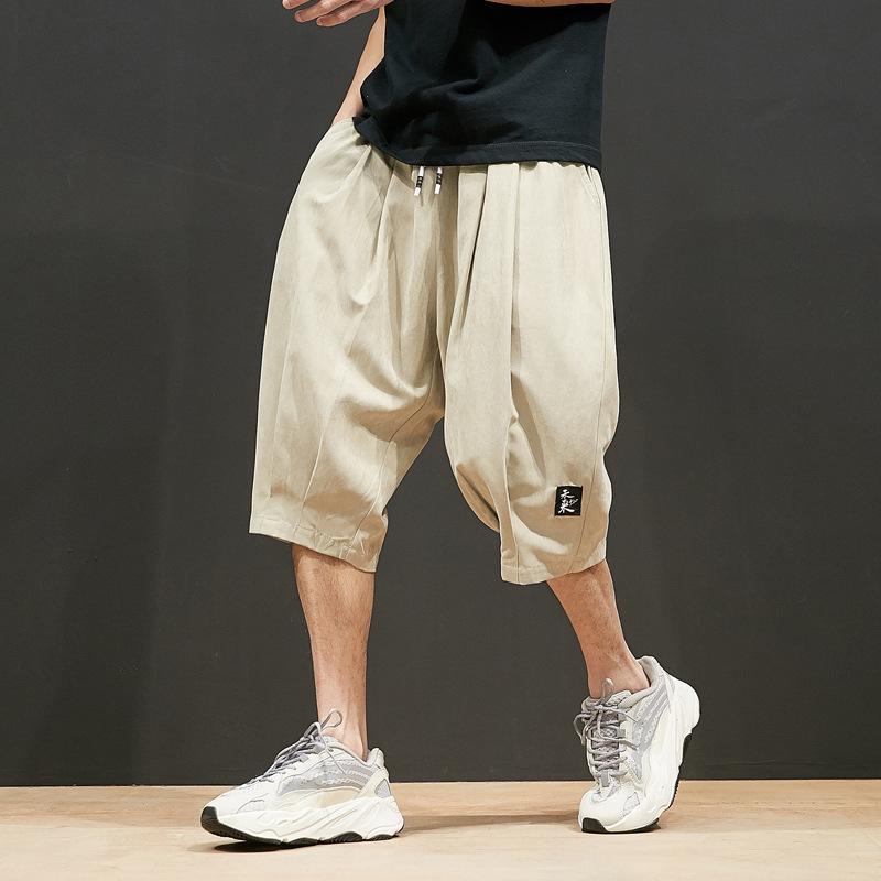 Men Summer Loose Casual Shorts Men Breathable Embroidery Straight Leg Motion Short Pants Plus Size Jogging Fitness Beach Shorts