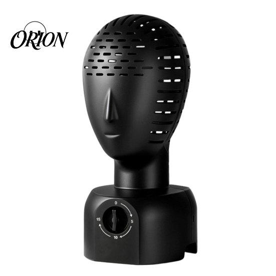 Gentle Heat Wig Dryer Hair Head Stand, 360 degree Automatic Dryer, 5/10/15min 3-Speed Timer, Countertop Styling Station Fast Drying, Simulation Model,