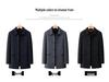 Men's Double-sided Mid-length Wool Coat with Lapel and Casual Down Liner