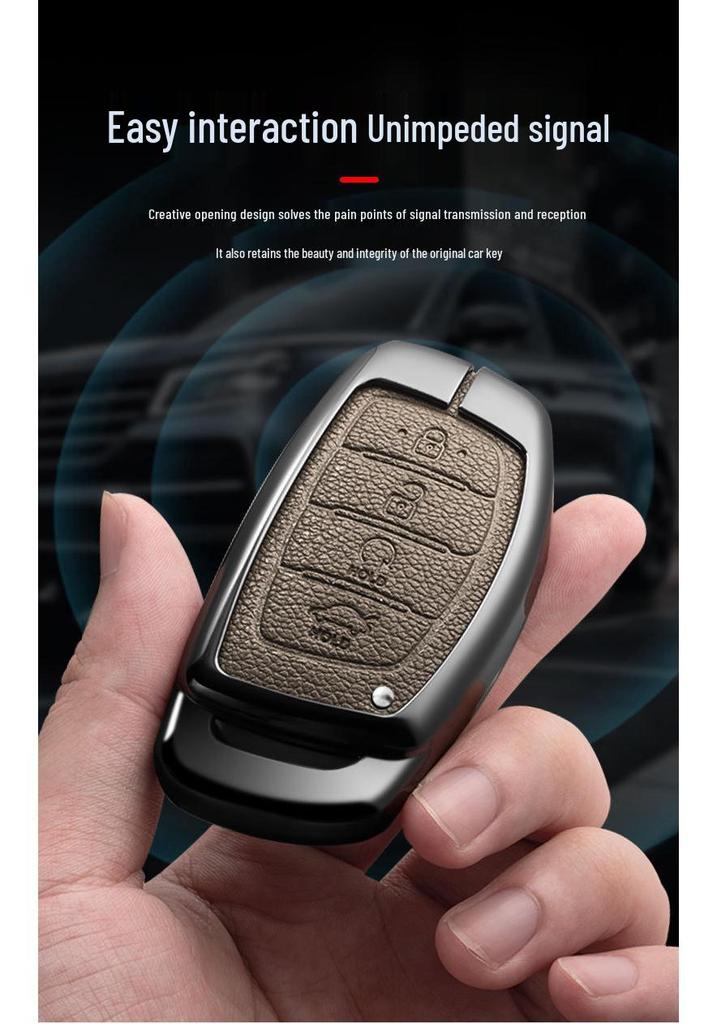 Modern Metal Key Shell Case for Santa Fe ix45/ix35