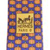 Pristine HERMES tie Pumpkin Pattern silk mens Used