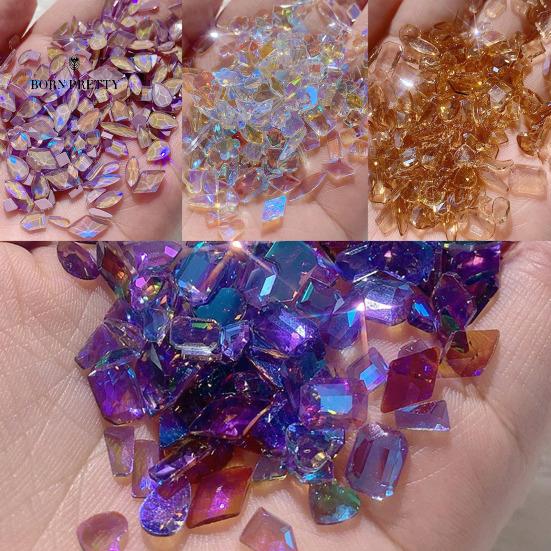 

Стильный ногть Стразы Ногти Украшения Неправильной формы Плоская спина Ногти Красота