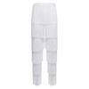 Womens Latin Dance Fringe Pants Elastic Waistband Contrast Color Tassel Trousers Cha Cha Tango Rumba
