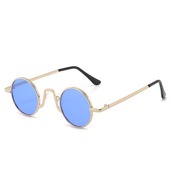 Occhiali da Sole Rretro Donna Occhiali da Sole Rotondi Montatura Piccola Occhiali Lente Colorata