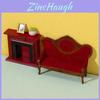 Wooden Dollhouse Miniature Furniture Set For Diy Collectors Home Decor