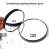 10X/20X/30X Magnifying Handheld Suction Cup Makeup Mirror for Pores and Blackhead Extraction