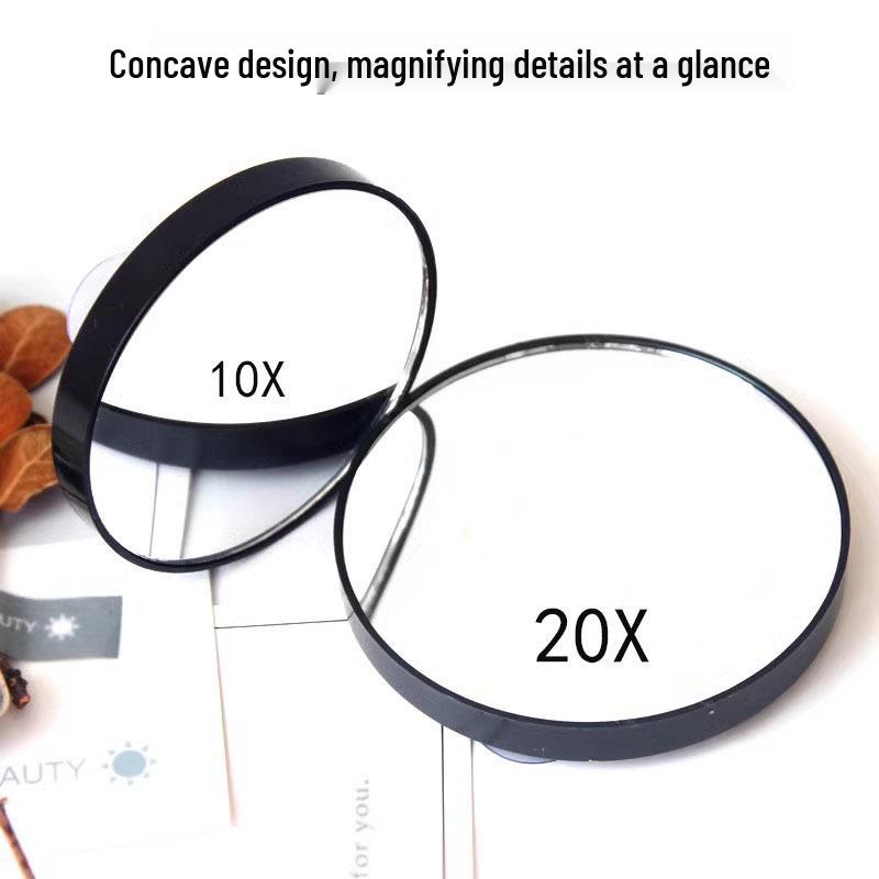 10X/20X/30X Magnifying Handheld Suction Cup Makeup Mirror for Pores and Blackhead Extraction