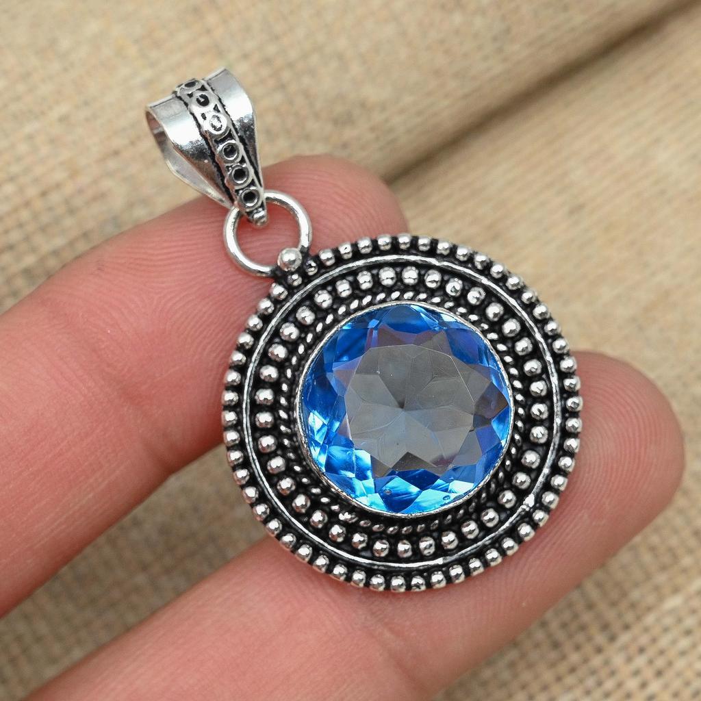 Tanzanite Gemstone 925 Sterling Silver Jewelry Women Charming Pendant For Gifts